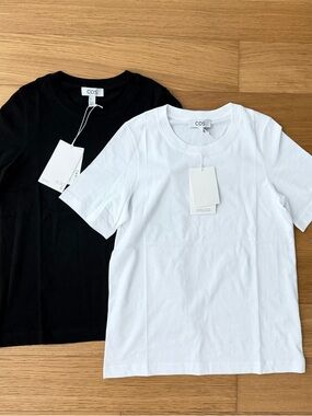 COS crew Neck Tees - Black